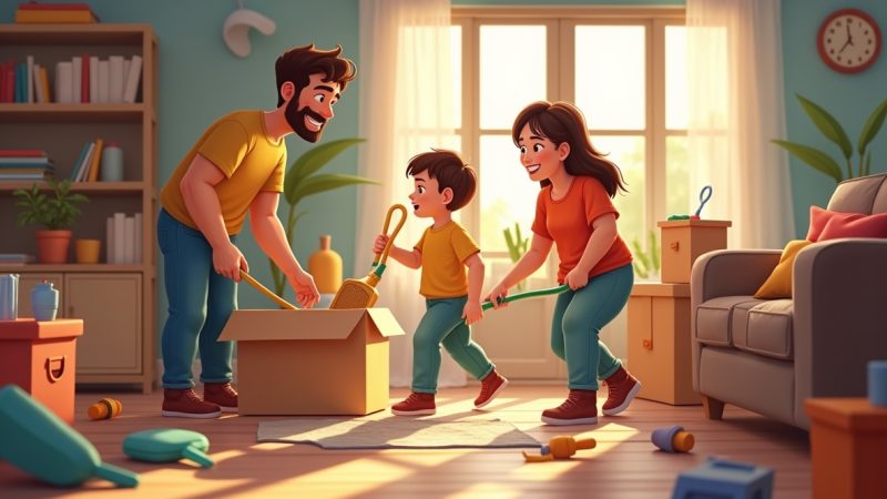 ✨ A Magia da Colaboração: Transformando Tarefas Domésticas em Aventura Familiar!